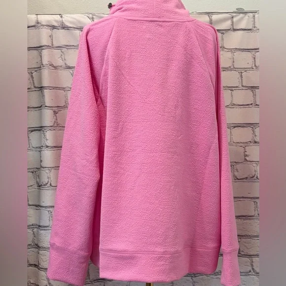 Nine West Active Pink Women's Sweater:2X Long Sleeve Pockets Breathable Comfort - Picture 6 of 11